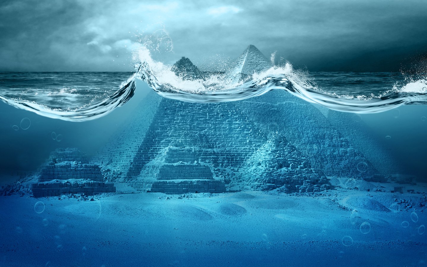 Pirâmides de Gizé poderiam estar debaixo d'água por muito tempo