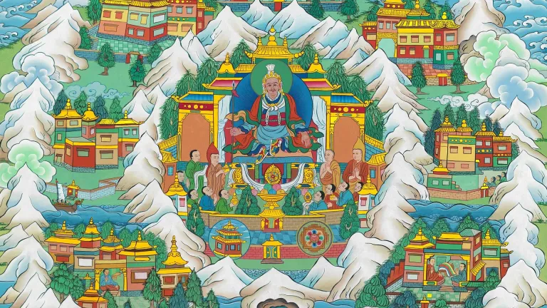 A cidade de Shambhala de acordo com a cultura tibetana