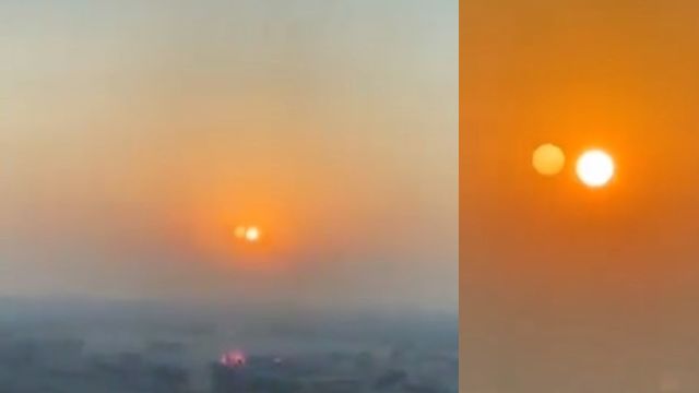 Acima de Dubai, um "Segundo Sol" pode ser visto