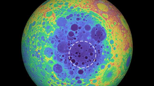 struttura sotto la superficie della luna