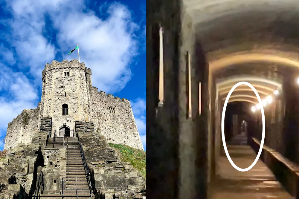 Figura estranha é capturada em vídeo no Castelo de Cardiff