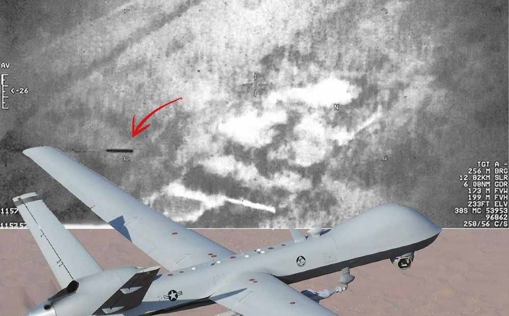 O vídeo de um drone espião de um OVNI voando sobre Bagdá surgiu