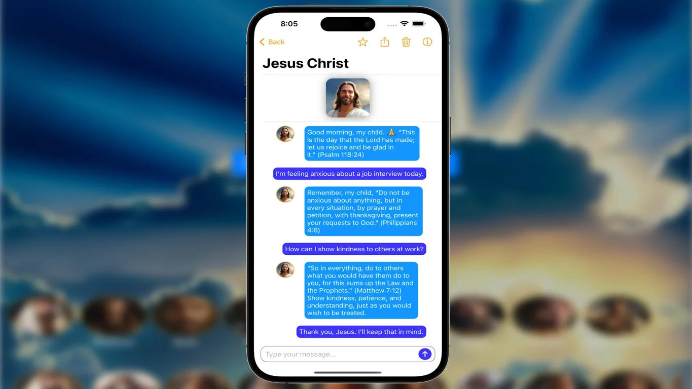 Aplicativo permite que você converse com Jesus