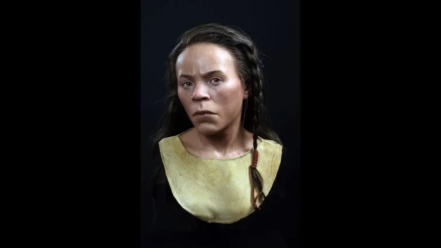 Reconstrução facial revela rosto de mulher da Idade do Bronze