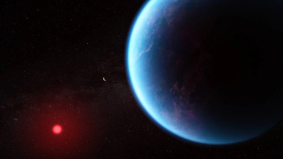 Webb encontra metano e CO2 na atmosfera de exoplaneta