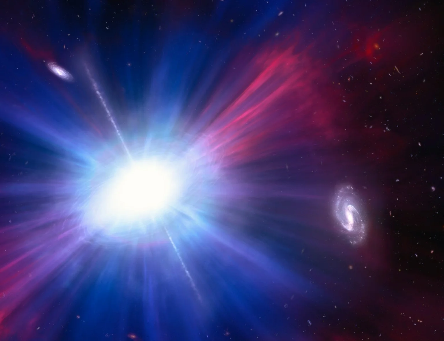 Explosão bizarra encontrada no espaço pelo Hubble