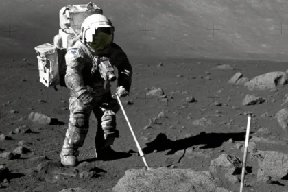 Rocha lunar revela verdadeira idade da Lua