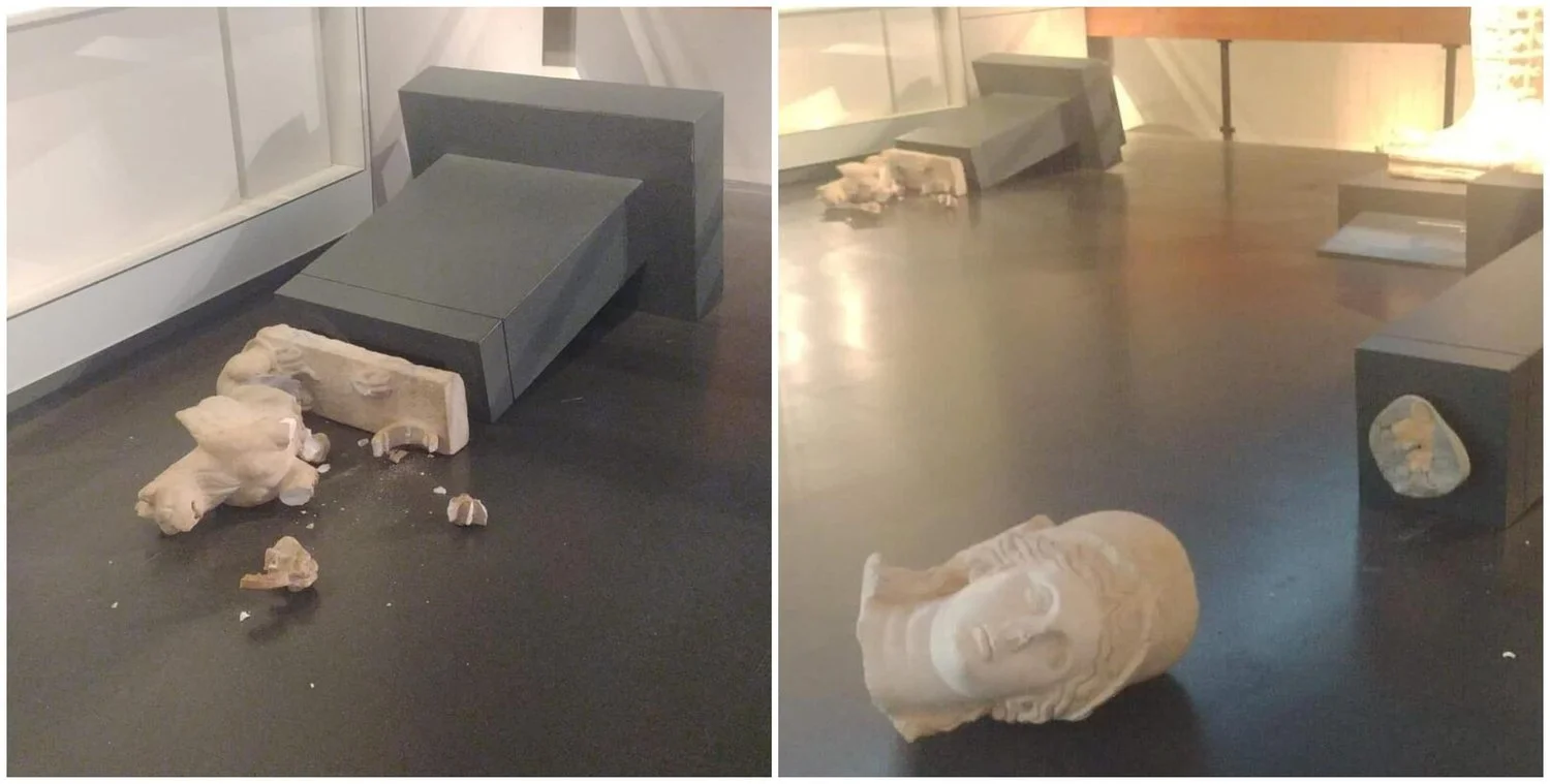 Turista americano destrói estátuas romanas em museu de Israel