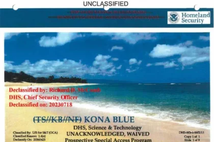 Programa OVNI Kona Blue desclassificado e desacreditado